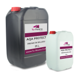 Resina base acuosa para proteger y sellar pavimentos de hormigón impreso y prefabricados