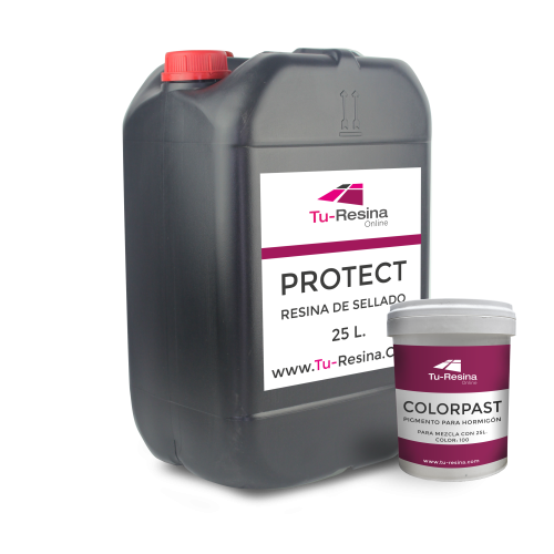 PROTECT COLOR: Renovación y protección con Color para Hormigón Impreso